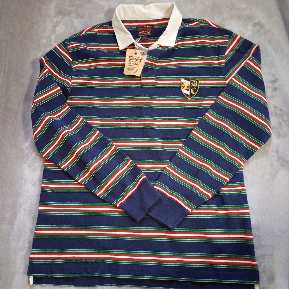 Daniel Cremieux LS Rugby Stripe Shirt Nautical Motif L